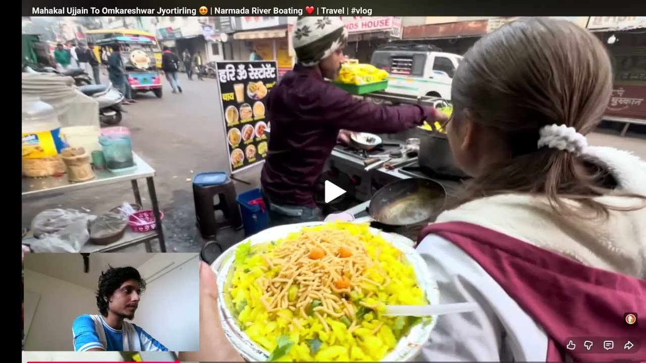 Reacting on Omkareshwar Jyortirling Vlog today 😳😍