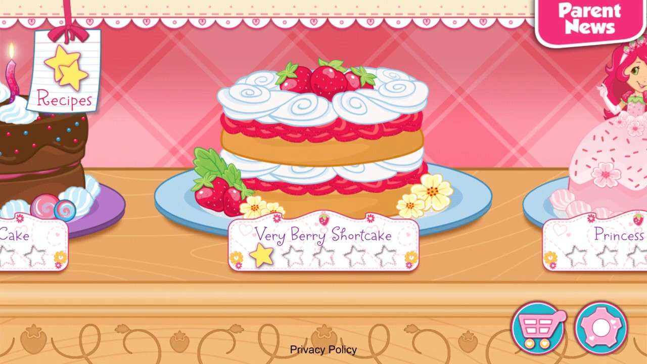 Best Cooking Games for Girls Strawberry Shortcake Bake Shop | Cake Cooking Games for Girls