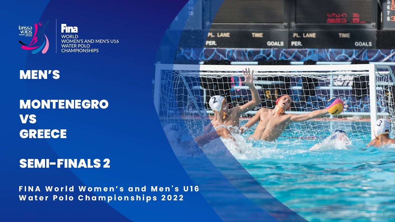 Semi-Finals 2 | Montenegro vs Greece | Men's U16 Water Polo Championships 2022 | Pool 1