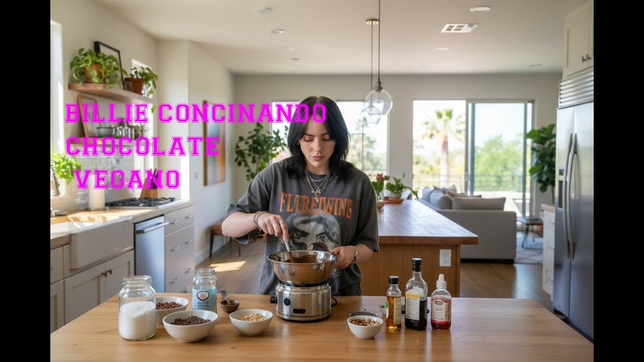 BILLIE HACIENDO CHOCOLATE VEGANO