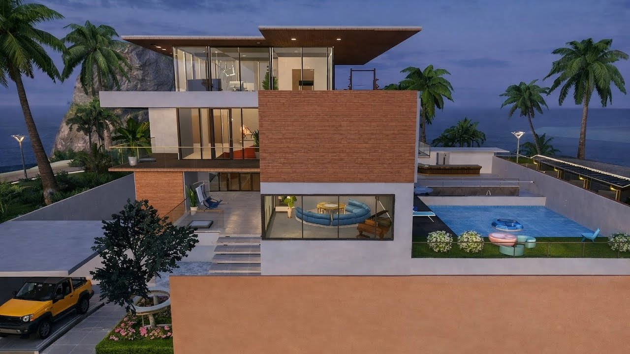 Home design PUBG level 30 | Contemporary house design modern minimalist concept lvl 30 😱🏡