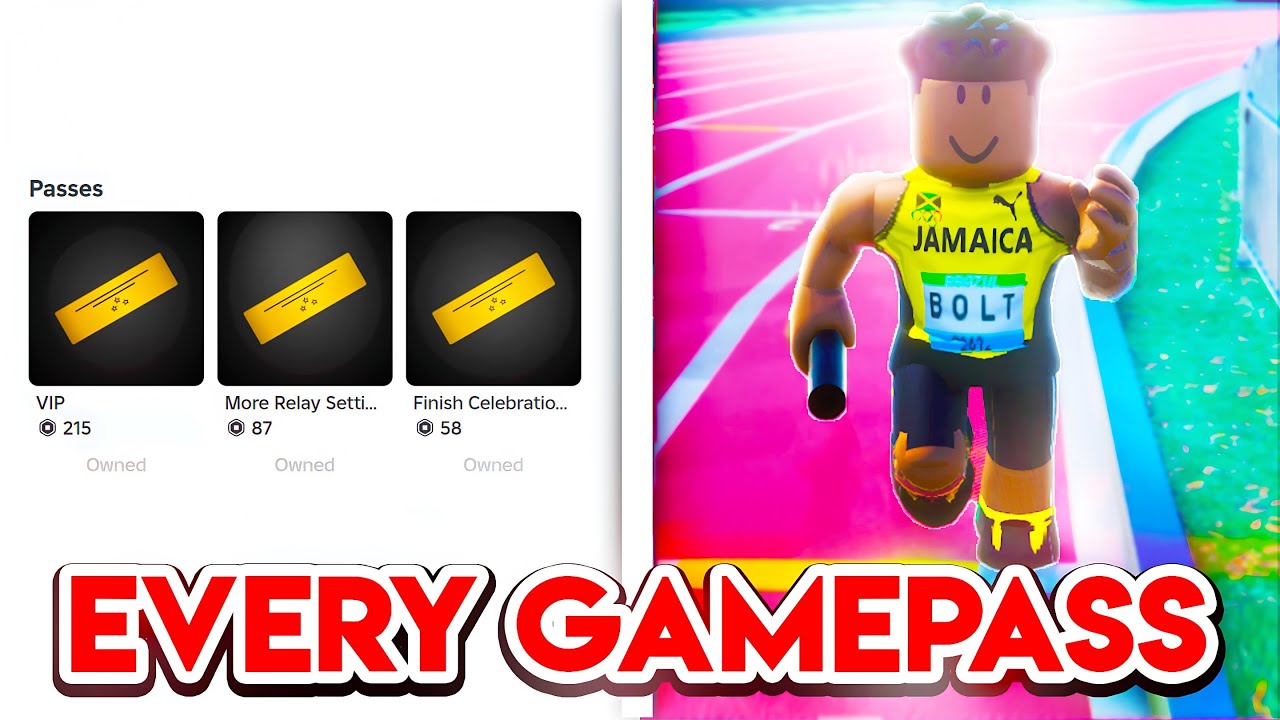 I Bought Every GAMEPASS In Roblox Track & Field