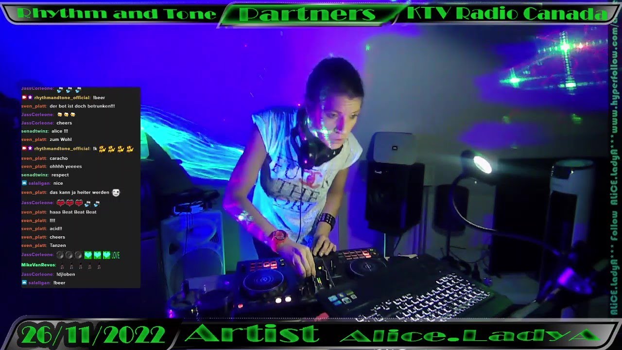 ALiCE.LadyA @KTV Radio Canada(DarkTechno Peak Time ACID DJSet@twitch
