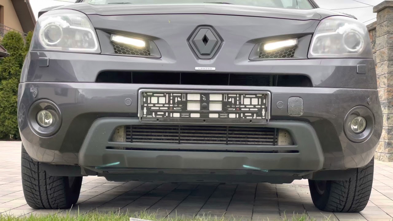 Renault Koleos. Front lights, back lights, DRL. Światła przednie, tylne, do jazdy dziennej.