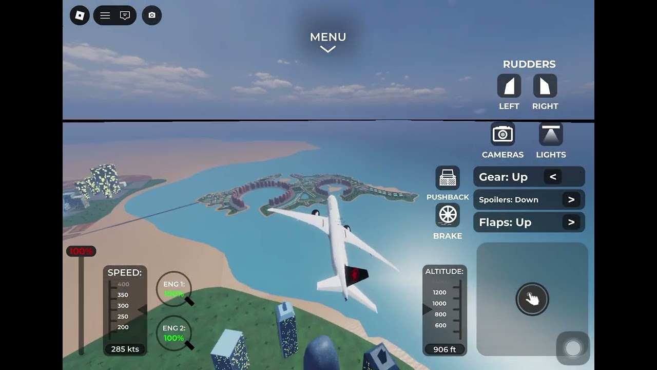 flying ￼ an Air Canada 777 taking off from Doha and crashing in the water ￼￼ ￼