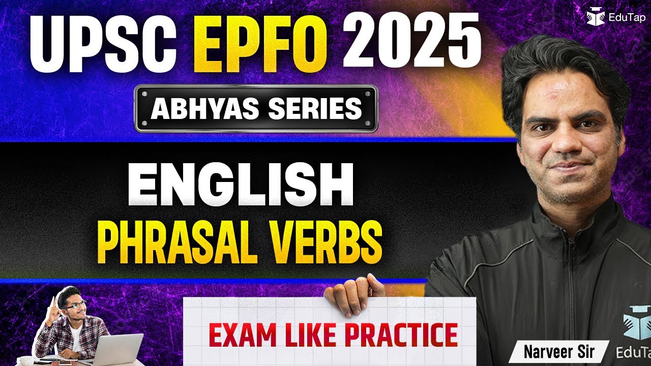 UPSC EPFO Free Classes 2025 | UPSC EPFO English Free MCQs | UPSC EPFO English Important Topics