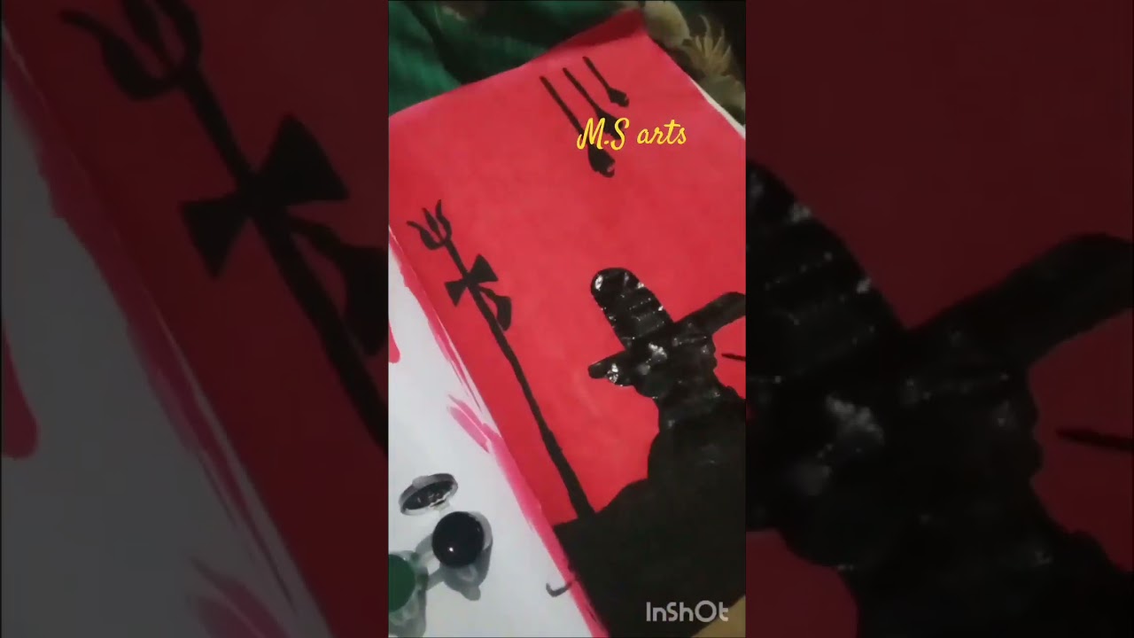 pralayam pralayam song telugu/lord Shiva art/shiva lingam easy drawing/lord Shiva paintings/M.S arts