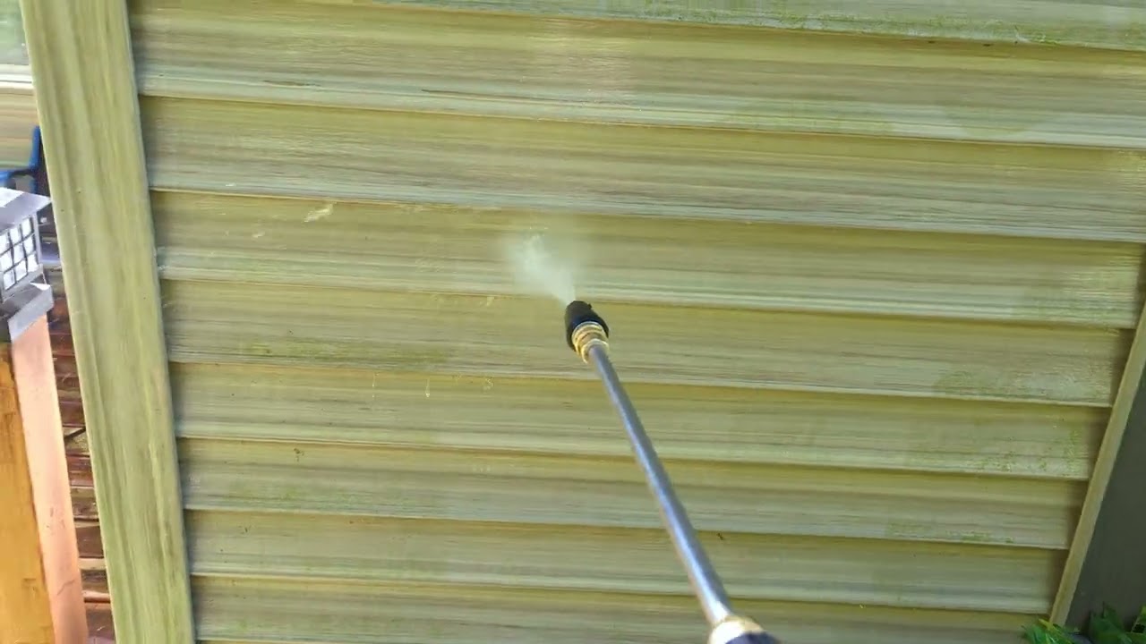 Greenworks 2100 PSI electric pressure washer from Lowes.
