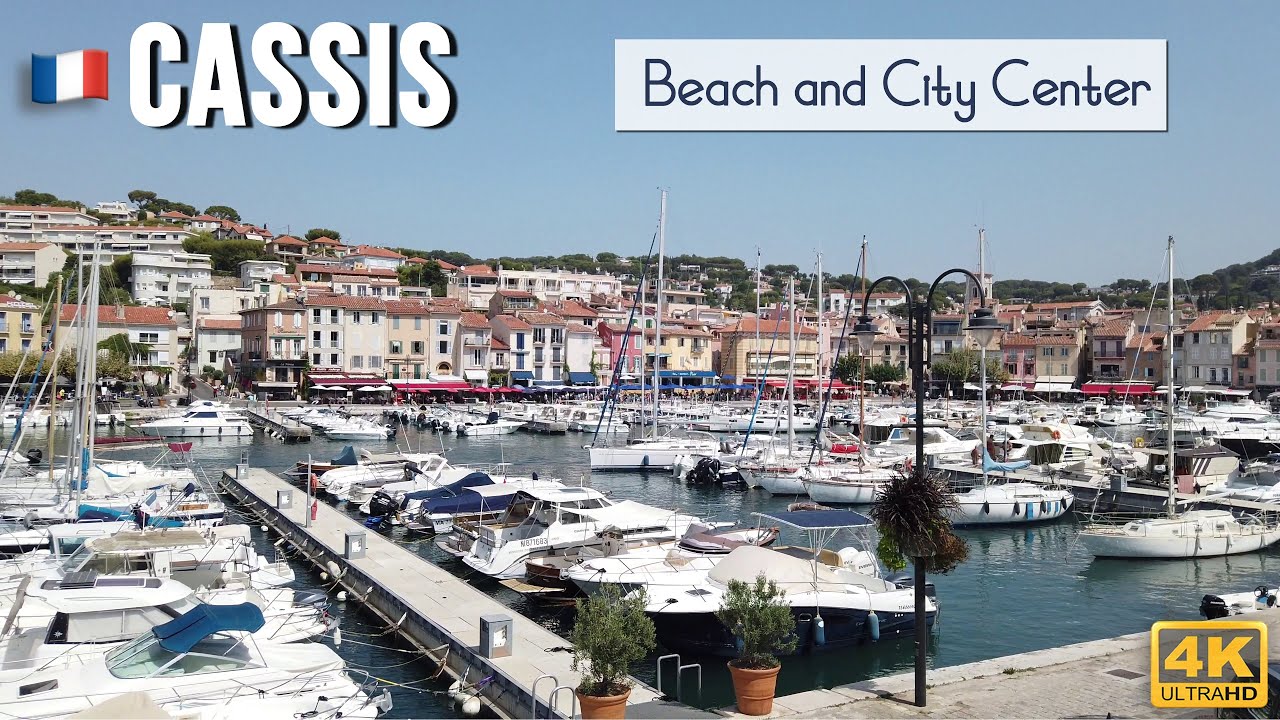 🇫🇷 Cassis: beach and city center / 4K