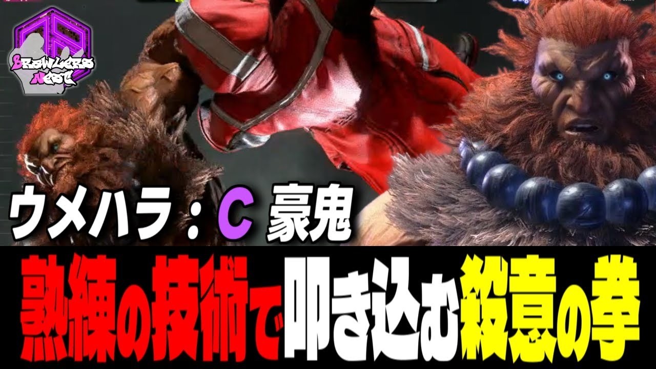 【ウメハラ】熟練の技術で叩き込む殺意の剛拳 ｜ウメハラ (豪鬼) vs エド , キャミィ , ルーク【 スト6 / SF6】