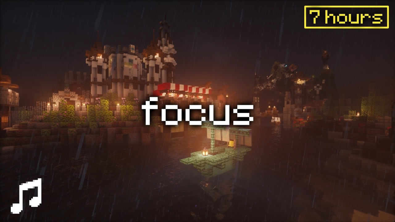 7 HOURS of Relaxing Minecraft Music  Stop Overthinking, Study, Sleep