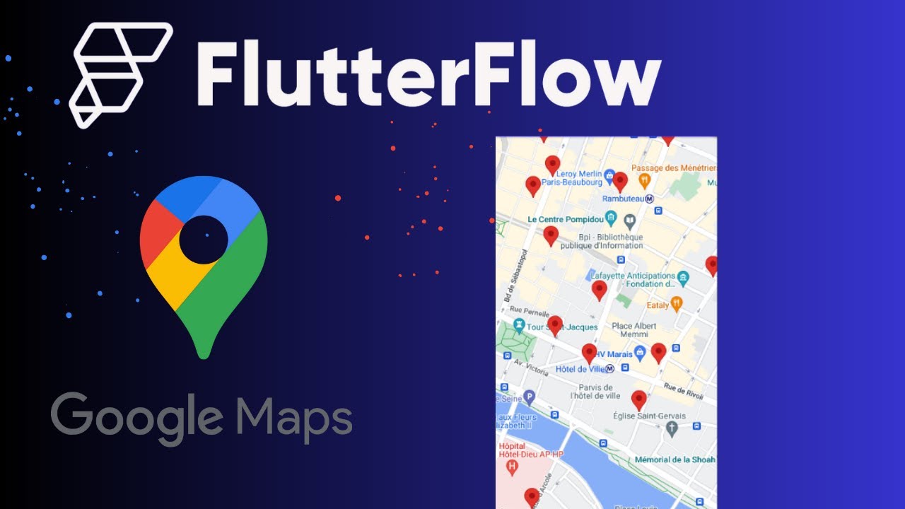 FlutterFlow: Comment ajouter une carte Google Maps dans mon app mobile?