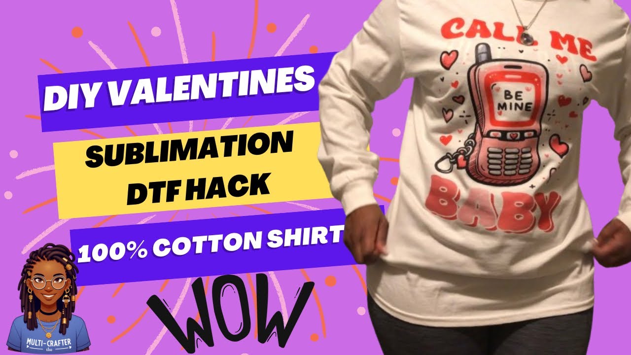 Valentine’s Day Shirt using DTF Hack and Parchment Paper