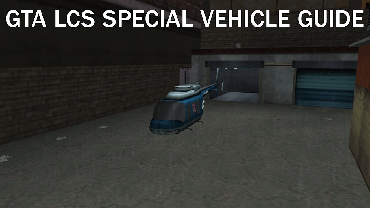 GTA LCS Special Vehicle Guide: Unique Helicopter (Police Maverick) (PSP/Digital PS3 Only)
