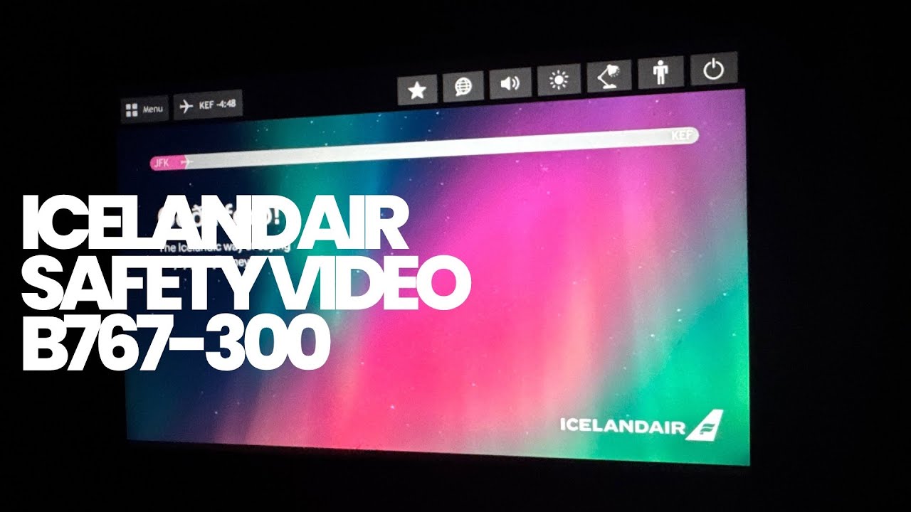 Icelandair Safety Video Boeing B767-300