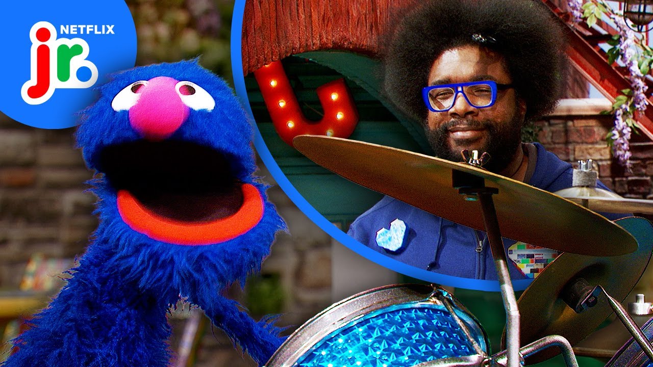 Grover Plays the Drums with Questlove 🥁 Sesame Street Friends: My Sesame Music | Netflix Jr