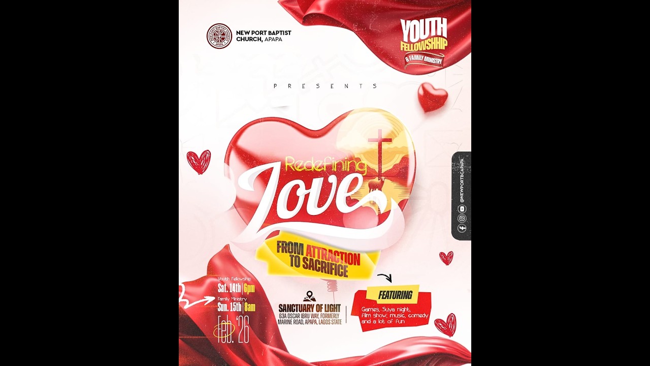 VALENTINE SUNDAY SERVICE  || 15/02/2026