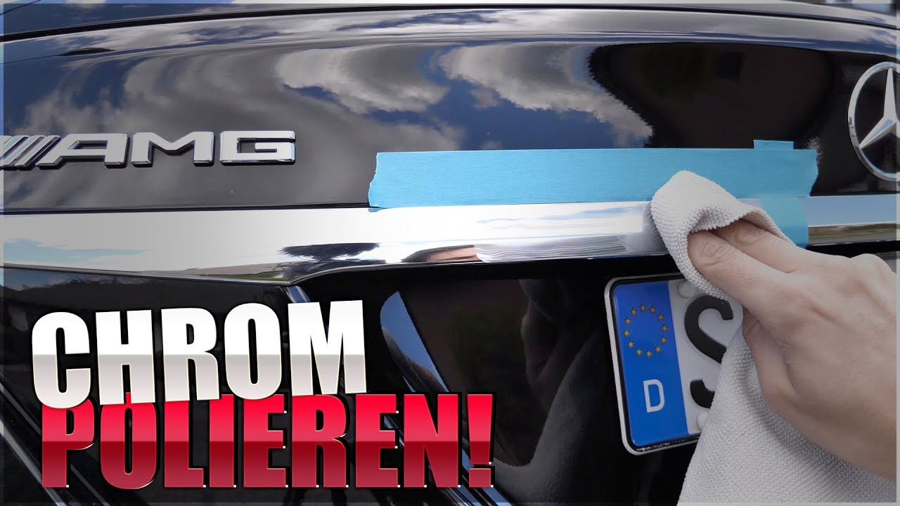 Chromleisten am Auto polieren | Auto Zierleisten aufbereiten