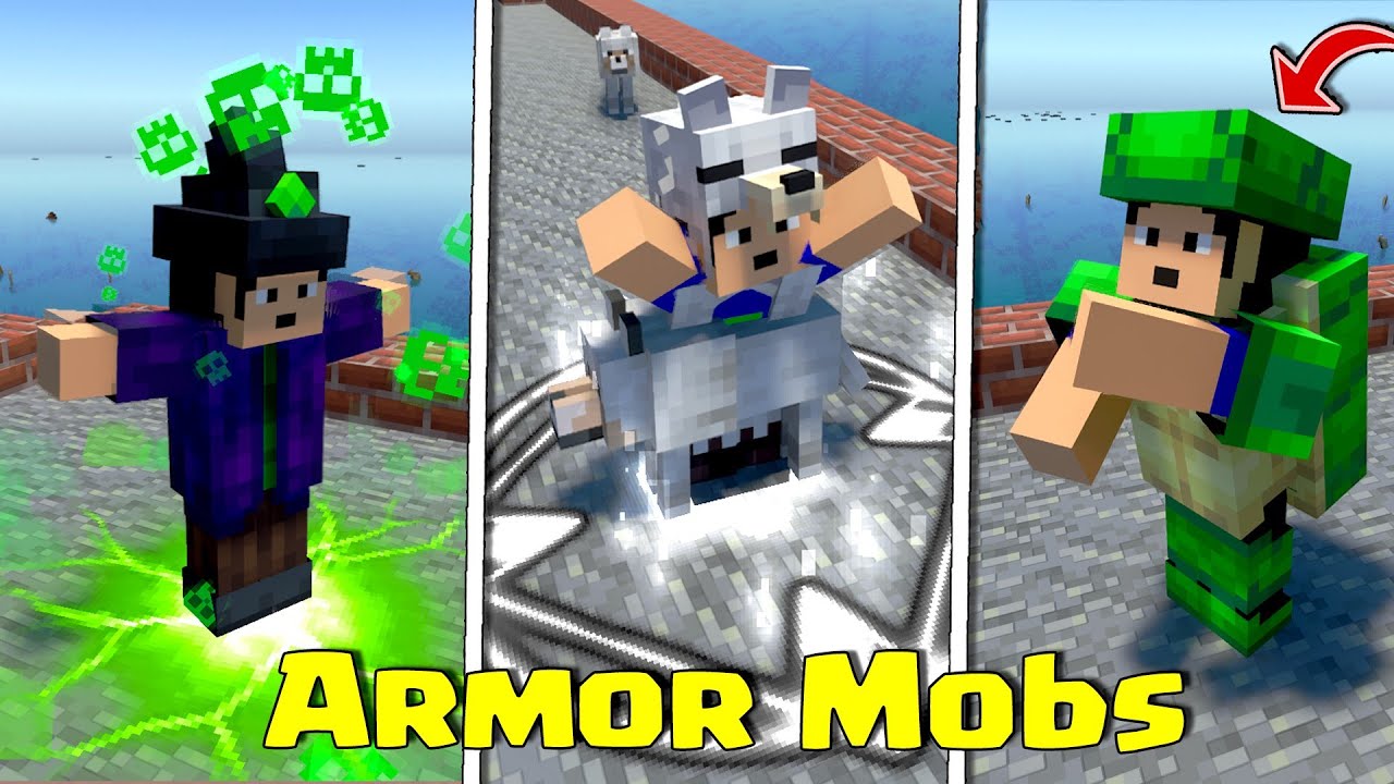 KITA MENCOBA ARMOR MOBS ADA KEKUATANNYA DI MCPE