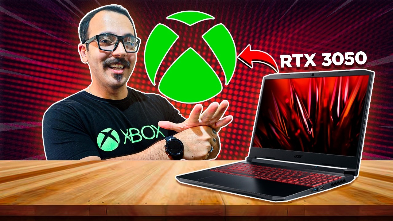 Acer Nitro 5 com SISTEMA do XBOX FULL e RTX 3050 de 4GB  #0005