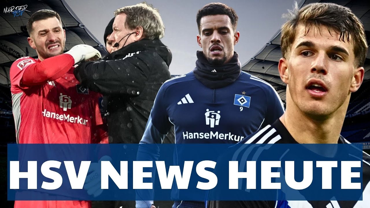 HSV NEWS! Torwart-Alarm, Glatzel-Comeback und Abwehr-Ausf&auml;lle &ndash; HSV vor dem n&auml;chsten Drama?