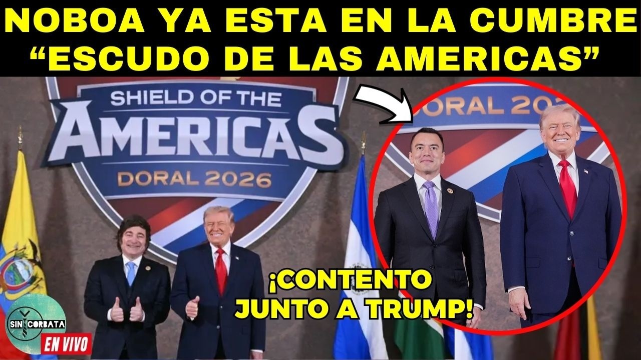 EN VIVO ✅ CUMBRE “ESCUDO DE LAS AMERICAS” - DANIEL NOBOA ALIADO DE TRUMP