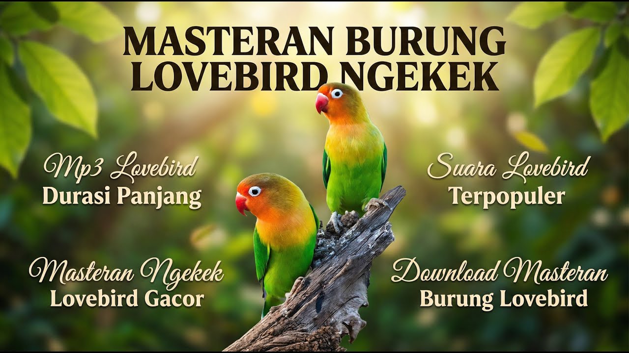 🔴 LIVE Lovebird Gacor Nonstop 🔥 | Ngekek Panjang & Tajam #masteranjernih #masteranburung #live