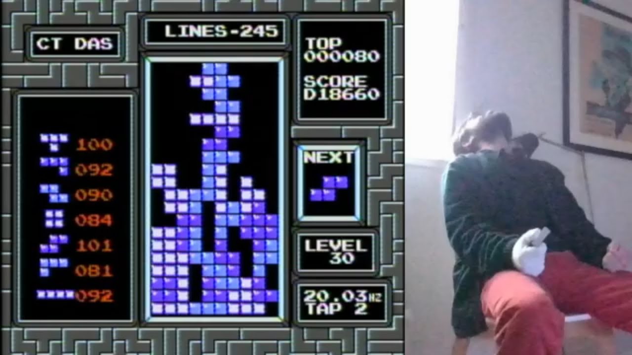 1,318,660 - My first D score in NES tetris!