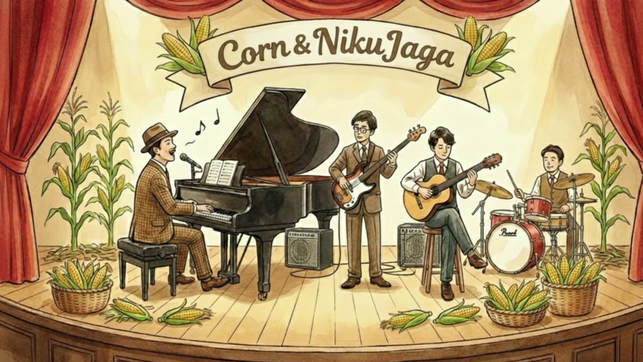 コーン肉じゃが｜給食のうた