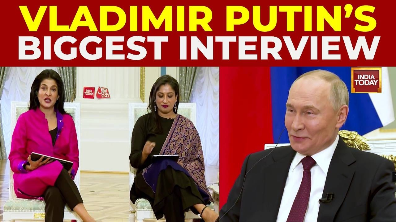 Смотрим снова эксклюзив India Today: самое большое интервью Владимира Путина индийскому телеканалу