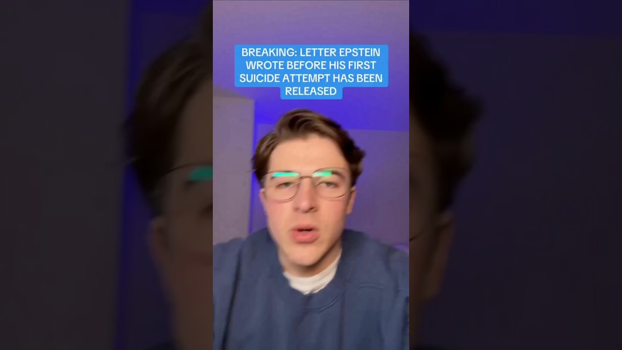BREAKING: Epstein Letter Released To Public For First Time 😳 #Epstein #Politics #BreakingNews