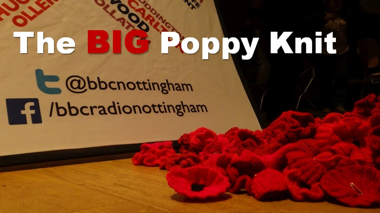 The BIG Poppy Knit. BBC Radio Nottingham. Nottingham Contemporary.