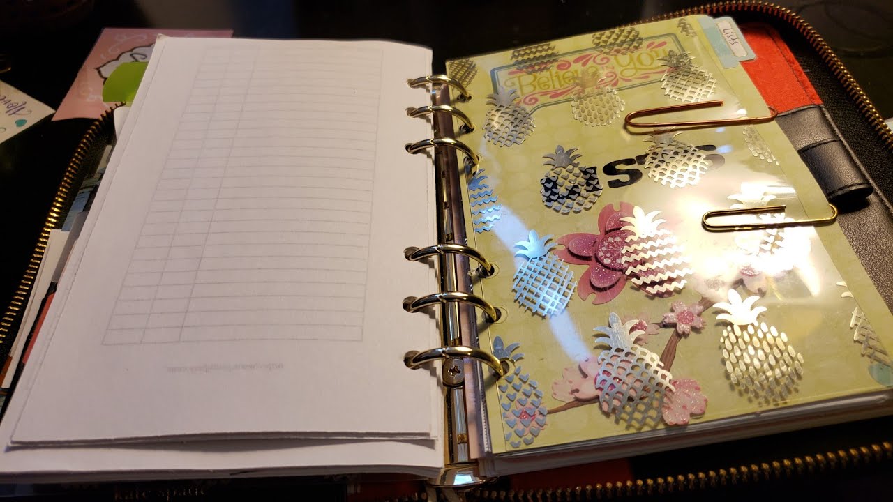 Kate Spade Personal Ring Planner Set-Up & Flipthrough