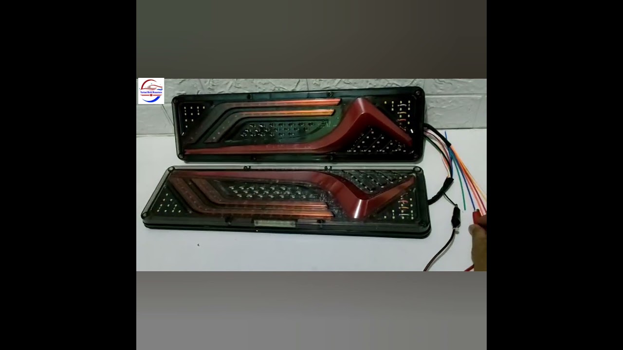 Lampu Stoplamp Truk Merah Lengkung 24 Volt