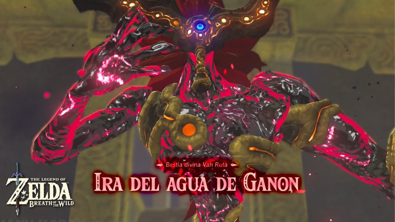 DERROTANDO A IRA DEL AGUA DE GANON, BESTIA DIVINA VAH RUTA | Zelda Breath of the Wild