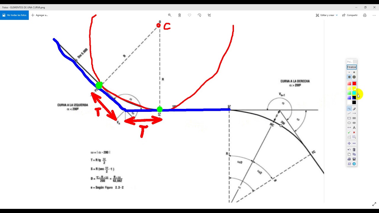 TRAZADO DE ALINEAMIENTO HORIZONTAL Y CURVAS CIRCULARES SIMPLES EN AUTOCAD