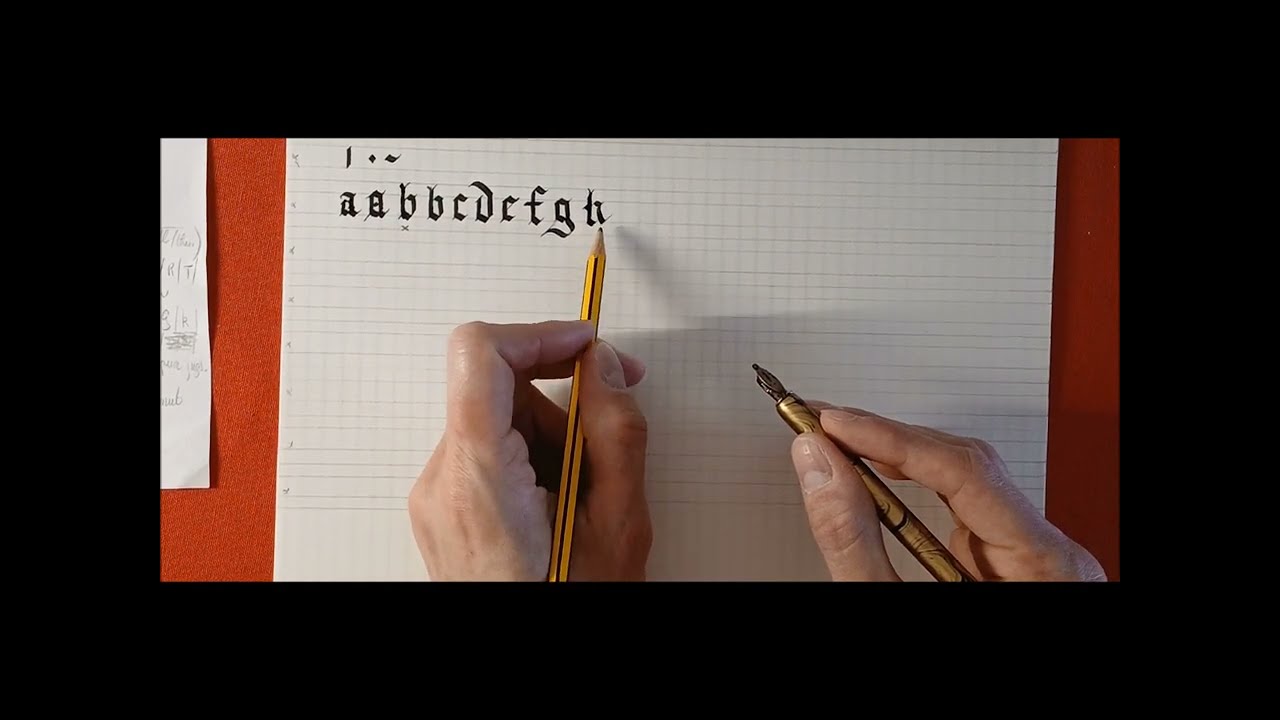 Calligraphy - Gothic Textura Quadrata - Full lesson