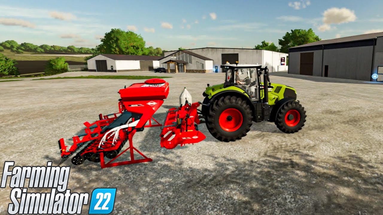 Sowing with Claas Axion 830 | ElmCreek Map | Farming Simulator 22