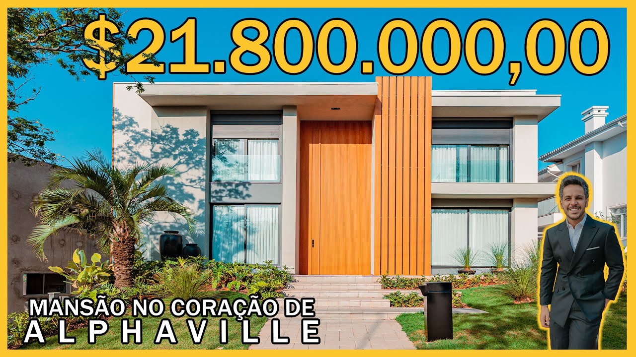 MANSÃO DE R$21.800.000.00 EM ALPHAVILLE - SÃO PAULO - MOBILIADA E DECORADA - PROJETO DOS SONHOS