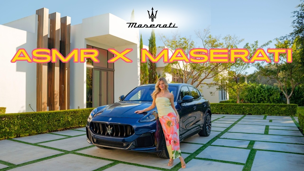 АСМР автомобильный тур: Maserati Grecale Trofeo 🔥🌴🌺