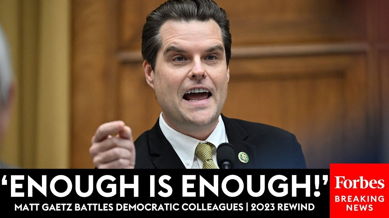 'I Am Shocked I Have To Say It!': Matt Gaetz's Battles With House Democrats | 2023 Rewind