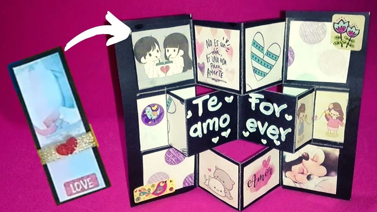 TARJETA EXPANDIBLE PARA AMOR Y AMISTAD /Fomi hecho arte