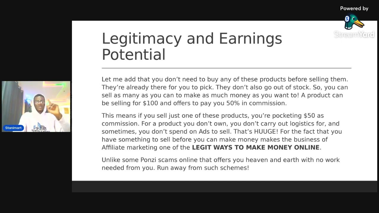 Affiliate Marketing Business Presentation
