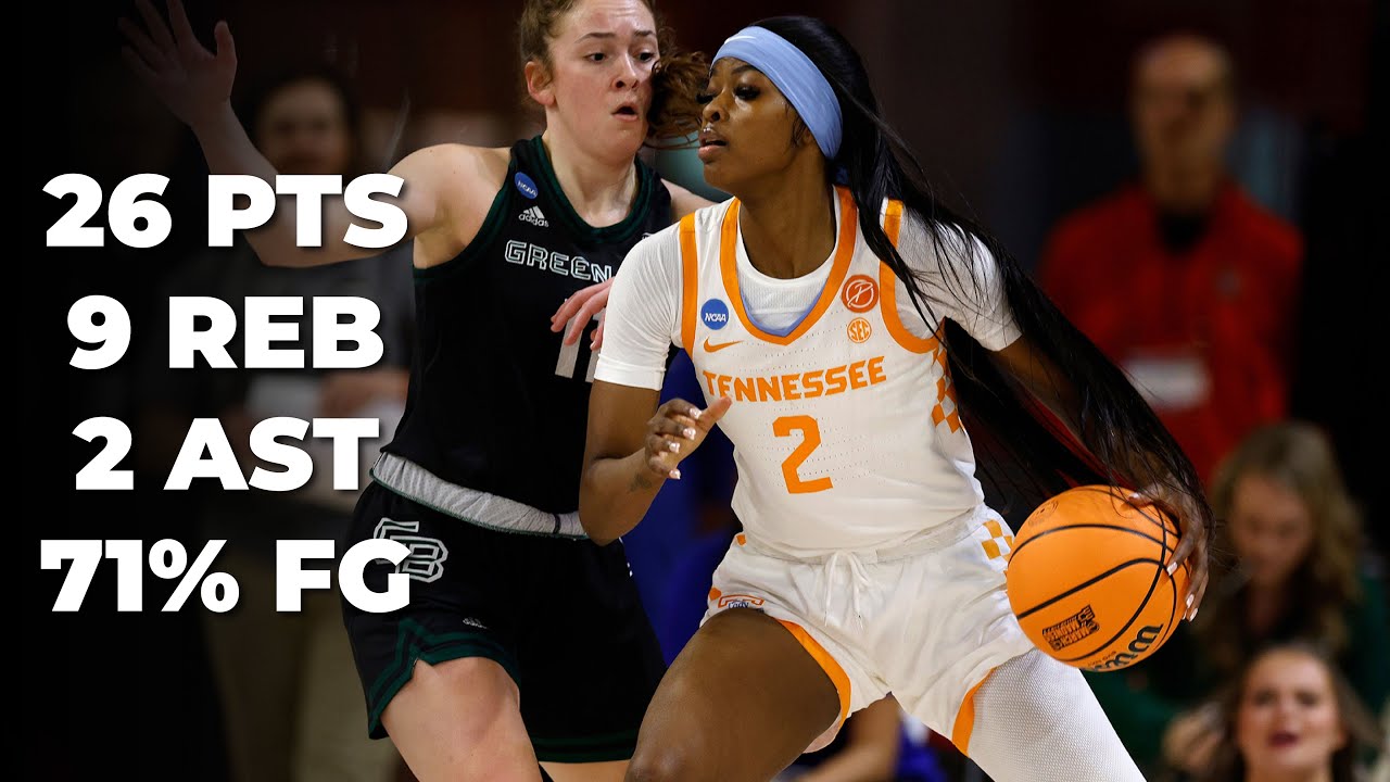 Rickea Jackson 2024 March Madness Highlights 1st Round - Tennessee vs Green Bay