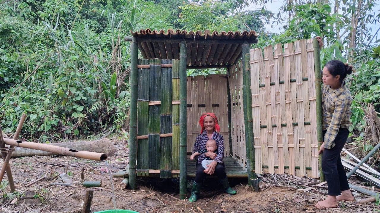 Full Video: 500 Days of Solo Journey Building a Small Bamboo House in the Forest with Blind Grandma