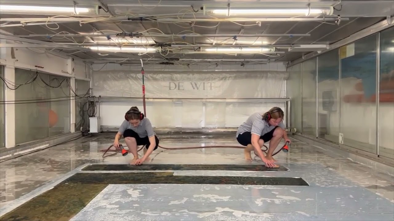 Cleaning Mr. Vanderiblt's tapestry (Audio Described)
