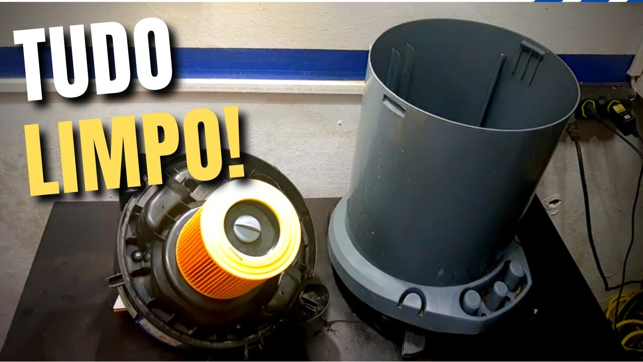 Limpando o aspirador Karcher NT 20/1
