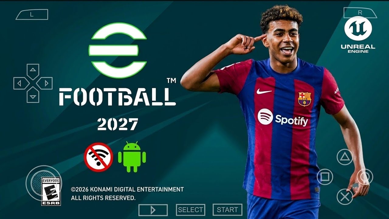 eFootball PES 2027 для Android PSP офлайн | Скачать | Камера PS5 | Обновление сезона и новая форма