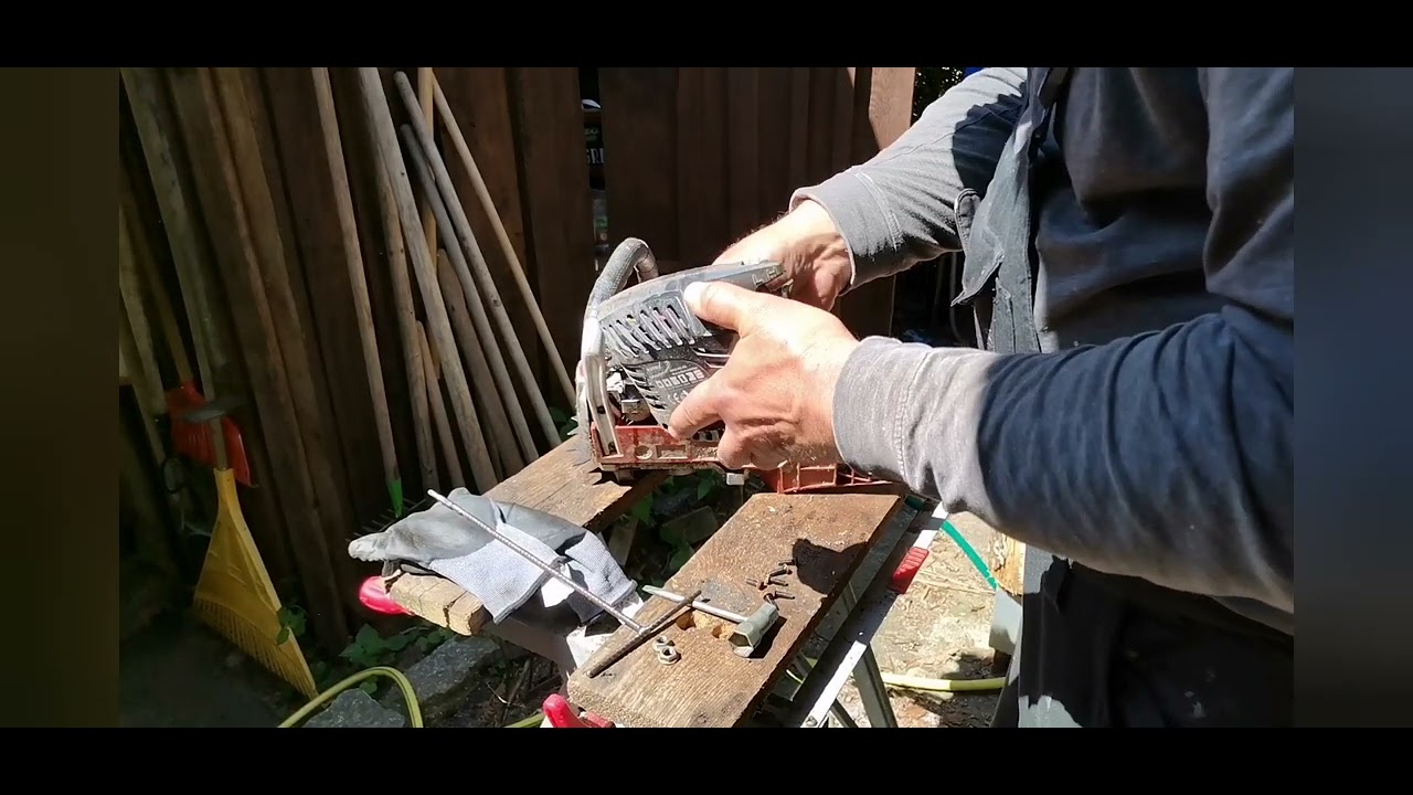 Matrix Kettensäge vom Schrottplatz. Wir sehen uns die Säge mal genauer an