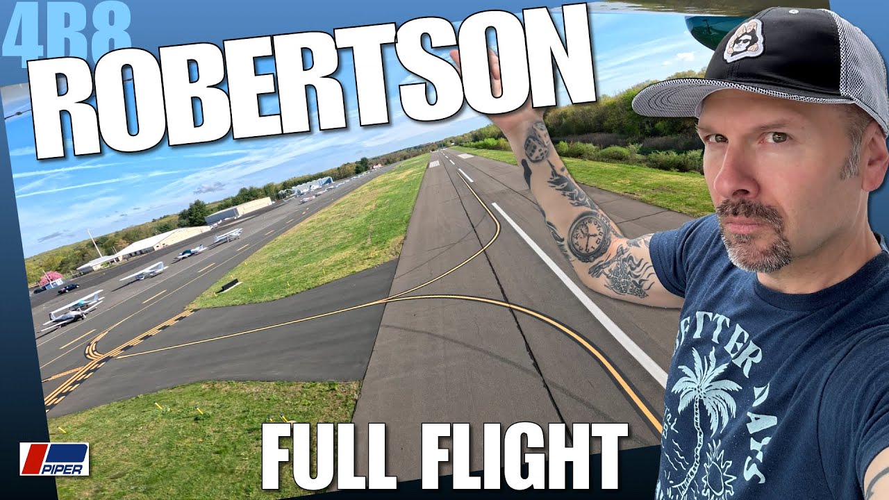 Full Piper Warrior Flight: Pilot's Real-Time Journey in CT